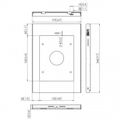 Support VOGEL'S iPad Mini 1, 2 et 3 avec pied de table mobile