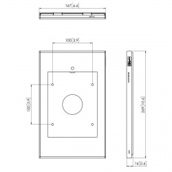 Support bureau VOGEL'S pour tablettes iPad Mini 4 à 1 bras de pivot