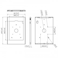 Support pour iPad Pro 12.9" (2018) avec pied de table fixe inclinable de 0° à 90°